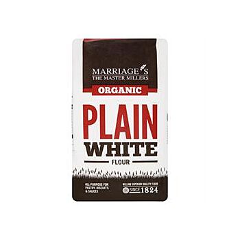 W H Marriage - Organic Plain White Flour (1000g)