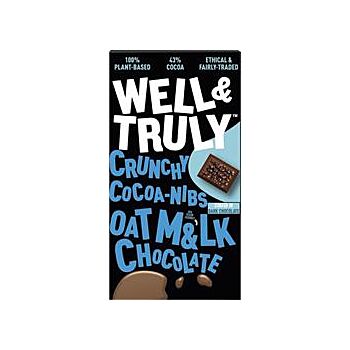 Well and Truly - Oat M&lk Chocolate Cocoa Nibs (90g)