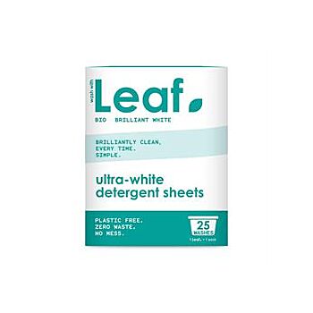 Wash With Leaf - White laundry sheets 25 (116g)