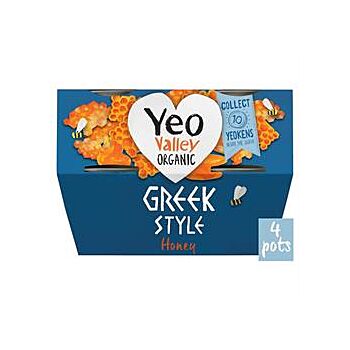 Yeo Valley - Greek Style with Honey Mulit (4 x 100g)