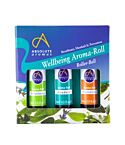 Wellbeing Aroma-Roll Kit 3pack (3 x 10ml)