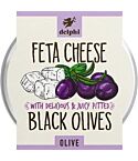 Black Olives with Feta Cheese (160g)