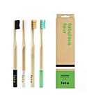 Tooth Brush Natural Med 4x (83g)