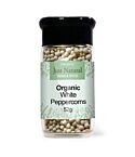 Org Peppercorns White Jar (52g)