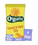 Organix Carrot Stix Multipack (4 x 15g)