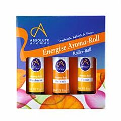 Energise Aroma-Roll Kit Pack 3 (3 x 10ml)