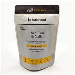 Hair Skin & Nails Refill Pouch (60 capsule)