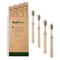 Bamboo toothbrushes | medium (4unit)