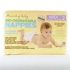 Bio-Degradable Midi Nappies (38'spieces)