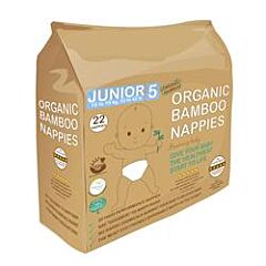 Organic Bamboo Nappies Size 5 (22pieces)