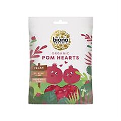 Organic Pomegranate Hearts (75g)