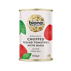 Chopped Tomatoes & Basil Org (400g)