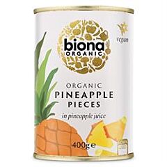 Org Pineapple Pieces in Juice (400g)