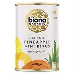 Org Mini Pineapple Rings (400g)