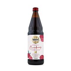 Organic Pure Cranberry Juice (750ml)
