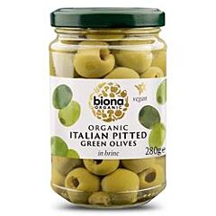 Organic Pitted Green Olives (280g)