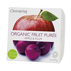 Fruit Puree Apple & Plum (2 X 100g)