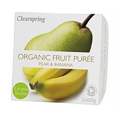 Fruit Puree Pear & Banana (2 X 100g)