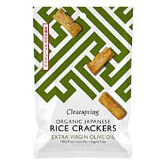 Org Rice Crackers Olive Oil (50g)