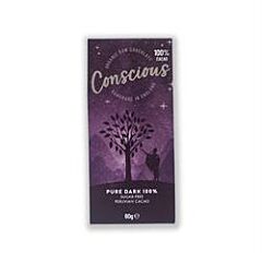 Pure Dark 100% Cacao Bar (60g)