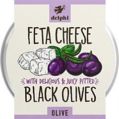 Black Olives with Feta Cheese (160g)