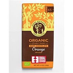 Organic Dark Orange Chocolate (100g)
