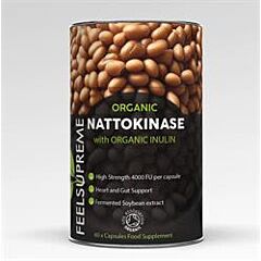Organic Nattokinase w/ Inulin (60 capsule)