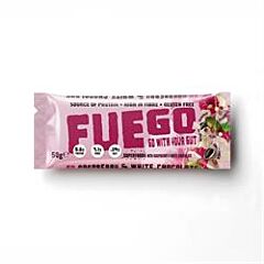 Raspberry&White Choc Fibre Bar (50g)