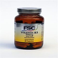 Niacinamide 500mg (Vitamin B3) (60vegicaps)