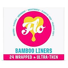 FLO Bamboo Liners, Wrapped (24pieces)