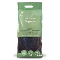 Org Juice Infused Cranberries (250g)
