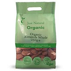 Org Almonds Whole (250g)