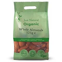 Org Almonds Whole (125g)
