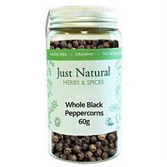Org Peppercorns Black Jar (50g)