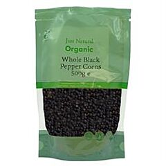 Org Black Pepper Corns Whole (500g)
