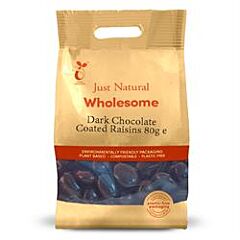 Dark Chocolate Coated Raisins (80g)