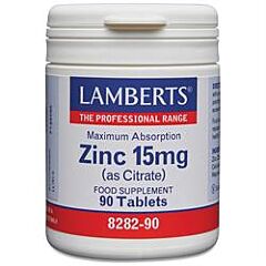 Zinc 15mg (as Citrate) (90 tablet)