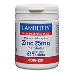 Zinc 25mg (as Citrate) (120 tablet)