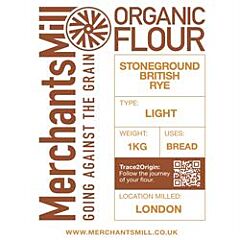 Organic Light Rye Flour (1kg)