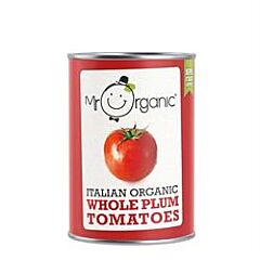 Org Whole Plum Tomato Tin (400g)