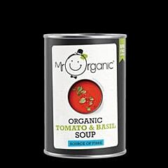 Org Tomato & Basil Soup (400g)