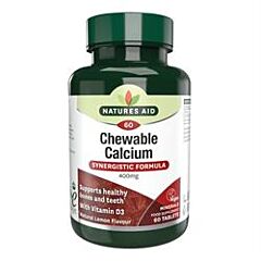 Calcium Chewable Lemon 400mg (60 tablet)