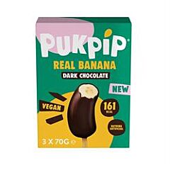 Pukpip Dark Choc Dipped Banana (3 x 70g box)
