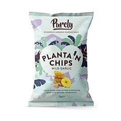 Plantain Chips - Wild Garlic (75g)