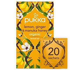 Organic Lemon Ginger Manuka (20bag)