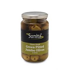 Green Pitted Jumbo Olives (340g)
