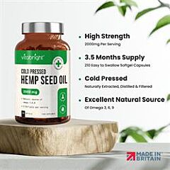 Hemp Seed Oil - 2000mg (210softgels)