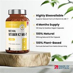 Vitamin K2 MK-7 - 100mcg (120 capsule)