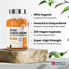 Organic Turmeric Curcumin 2160 (365 capsule)