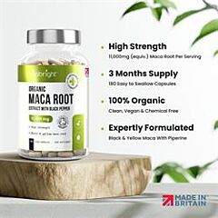 Organic Maca Root 11000mg (180 capsule)